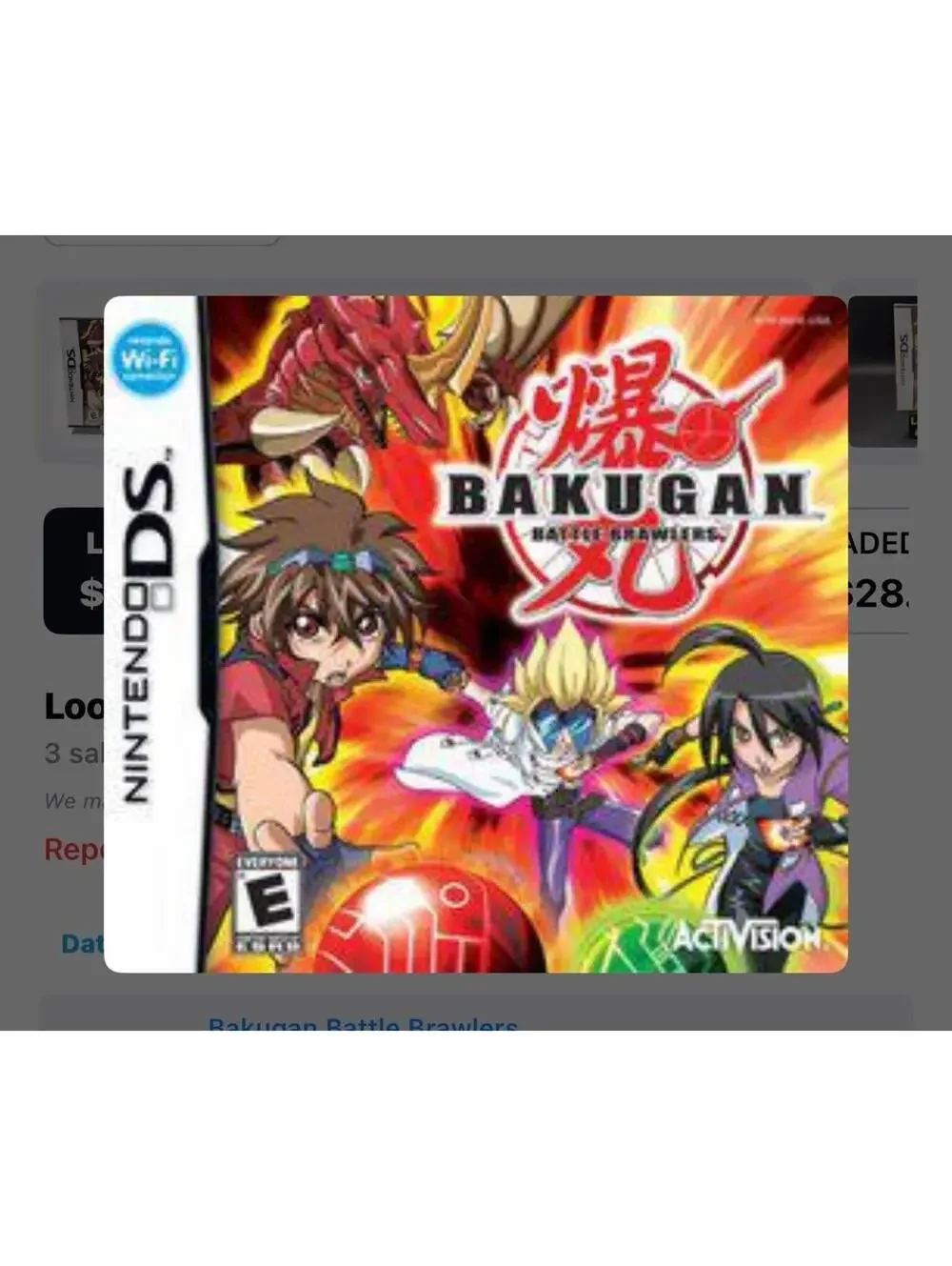 Bakugan Battle Brawlers for Nintendo DS